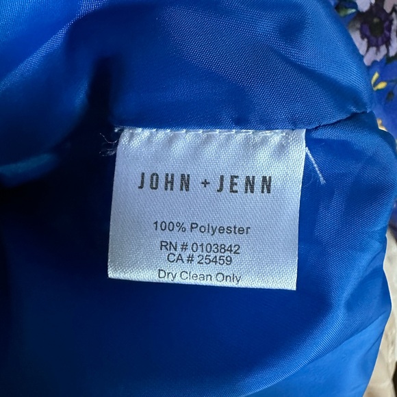 John + Jenn Floral Puffer Fur Trim Jacket - Picture 10 of 11